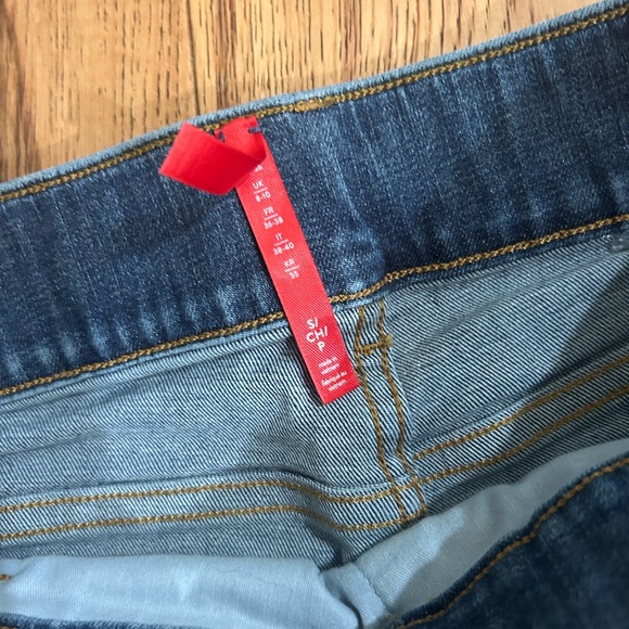 SPANX Indigo Flare wide leg drop jeans small - Picture 3 of 3